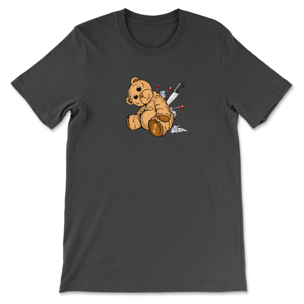 Pincushion Teddy T-Shirt Large Logo (Black)