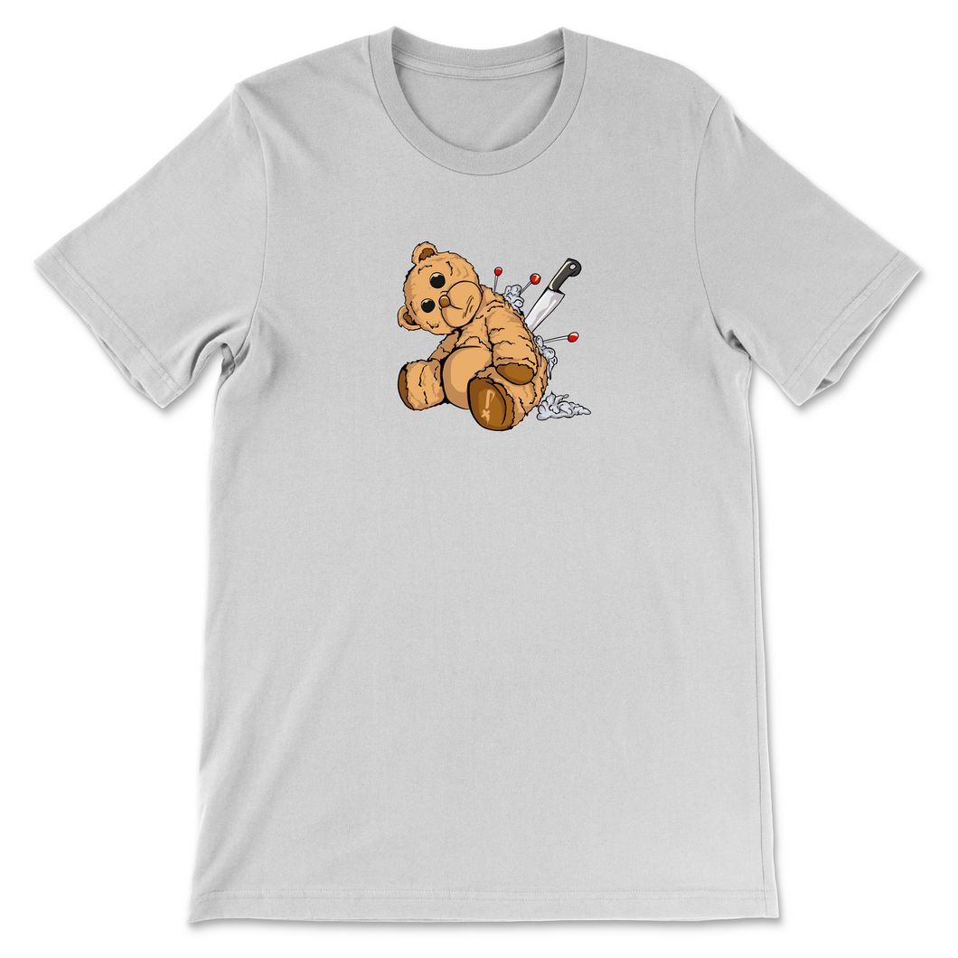 Pincushion Teddy T-Shirt Large Logo (White)